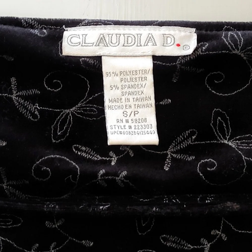 SOLD 90s vintage velvet maxi dress - Picture 3 of 4